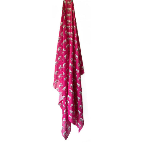 Fuchsia Pink Elephant Wrap