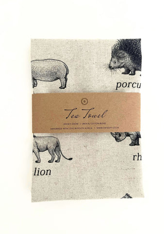 TEA TOWEL - Animal Allsorts