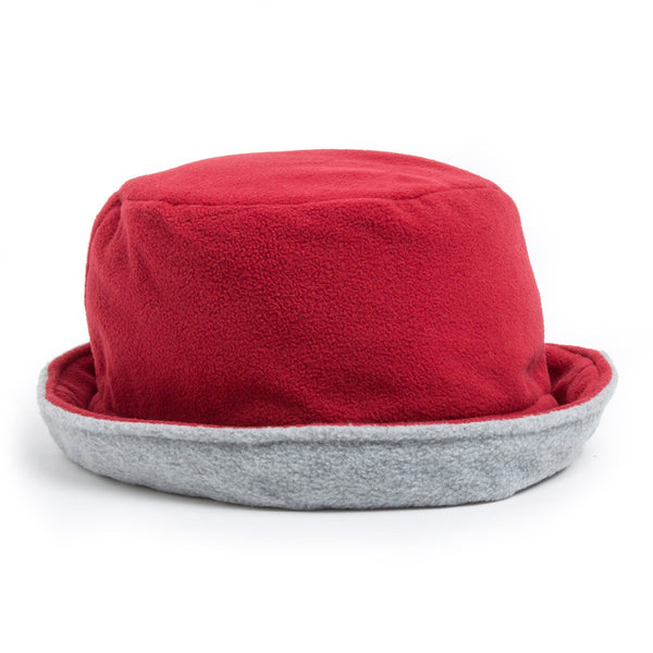 Bucket Hat - red/light grey
