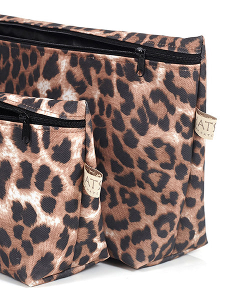 Toiletry Bag Set - Leopard Print