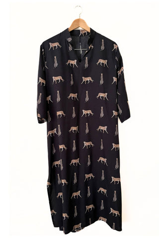 Long Kaftan Dress | Cheetah