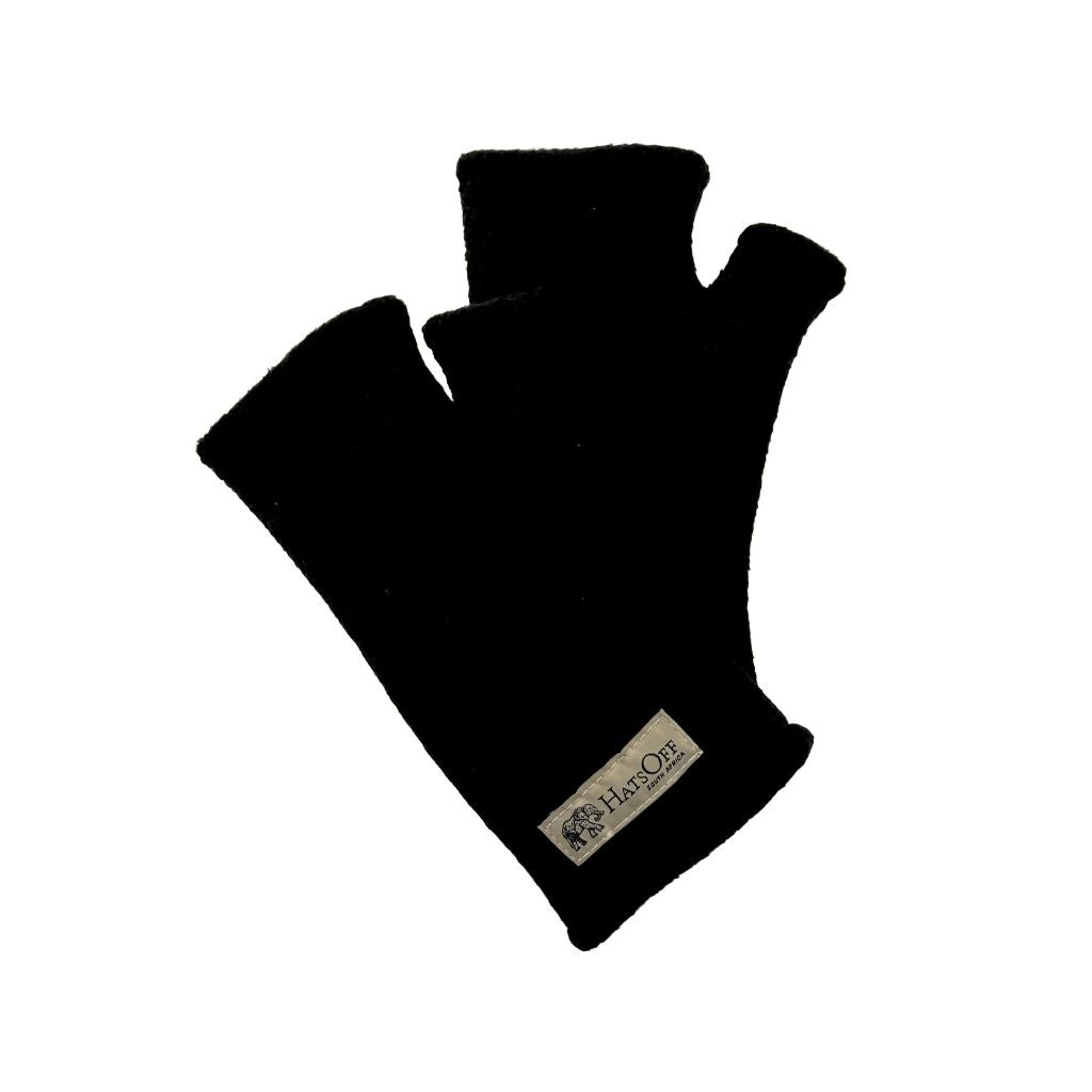 Fleecy Lined Wristies - Black
