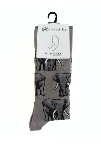 Bull Elephant Wild Socks