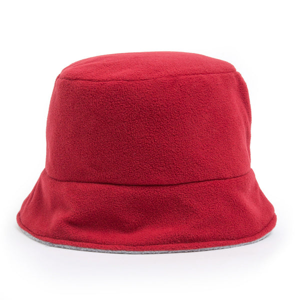 Bucket Hat - red/light grey