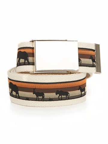 Buckle Belt Animal Silhouettes