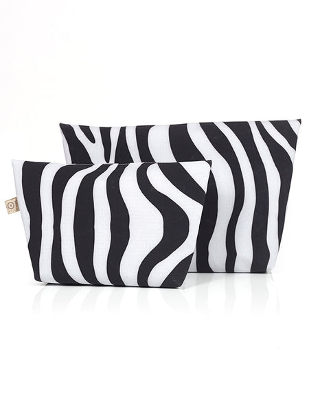 Toiletry Bag Set - Zebra Print