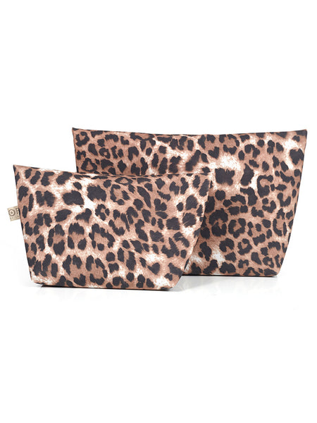 Toiletry Bag Set - Leopard Print