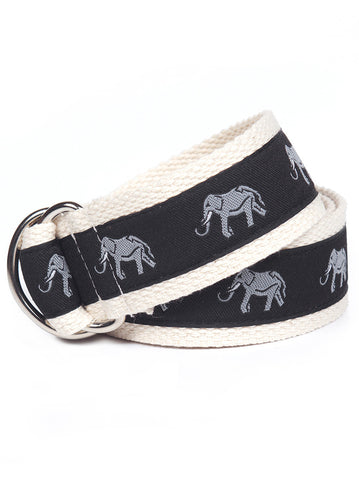 D-Ring Belt Grey Elephant