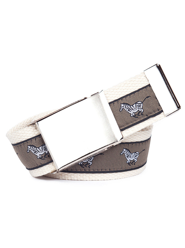 Buckle Belt Galloping Zebra
