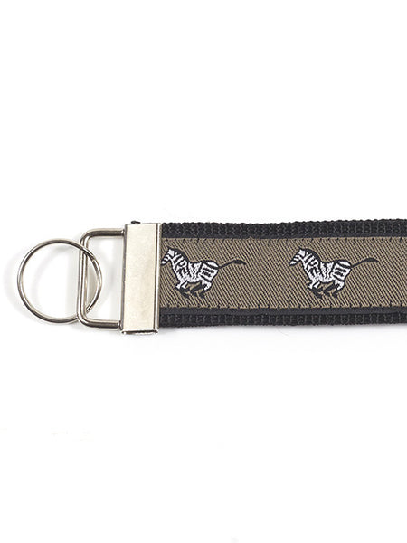 Wristlet Key Fob - Zebra