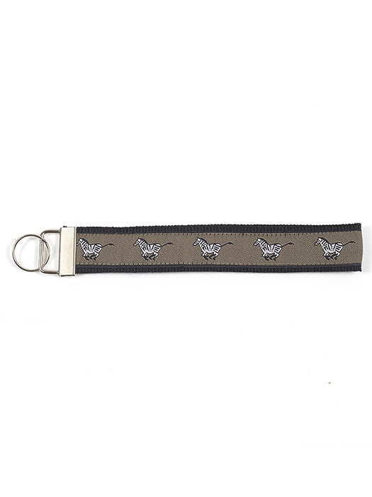 Wristlet Key Fob - Zebra