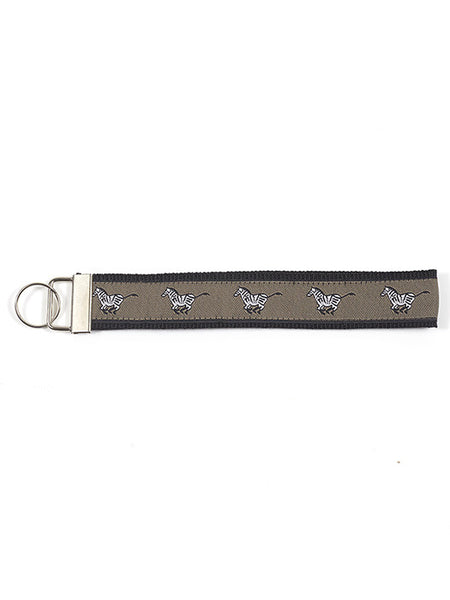 Wristlet Key Fob - Zebra