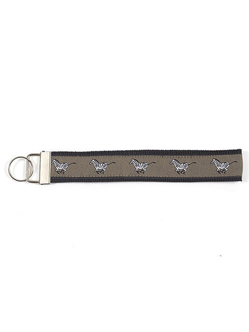 Wristlet Key Fob - Zebra