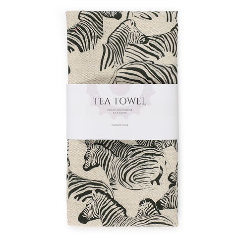 TEA TOWEL - ZEBRA